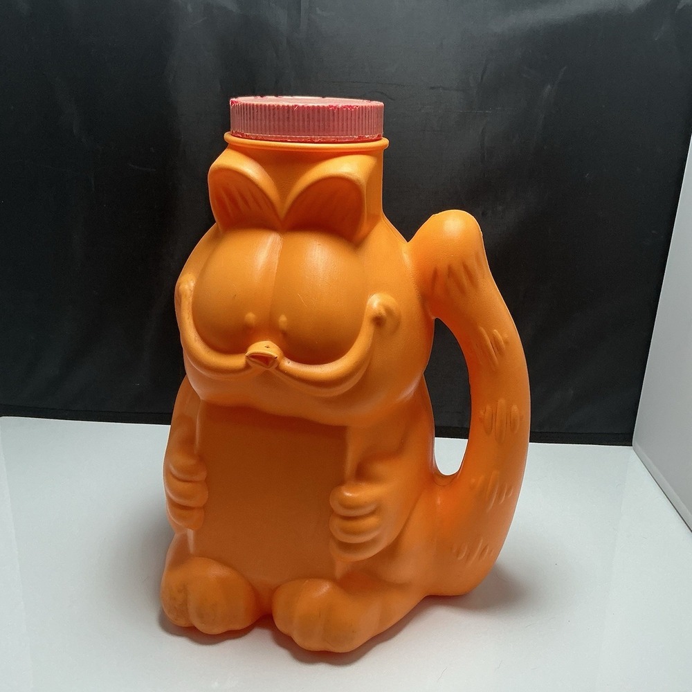 Vintage Garfield Alpo Cat Food Container Hard Plastic 12" Coin Bank,1978, 1981